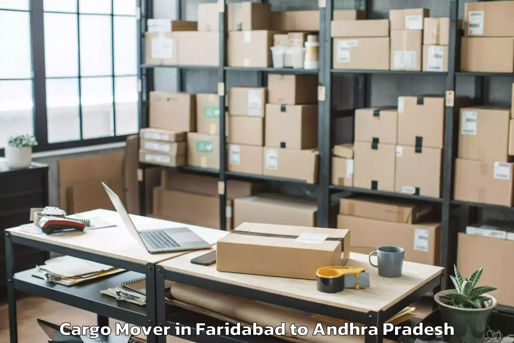 Trusted Faridabad to Peddakadabur Cargo Mover